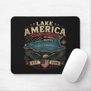 Lake America USA Previously Funny Patriotic Mouse Pad