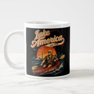 Lake America USA Previously Patriotic Vintage Large Coffee Mug
