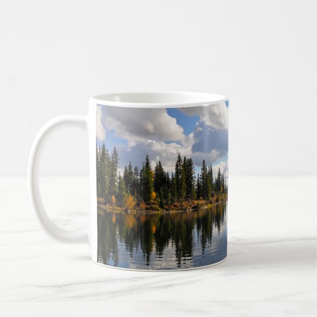 Lake and forest scene coffee mug (Left)