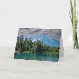Lake and Mountain in Banff, Canada Card