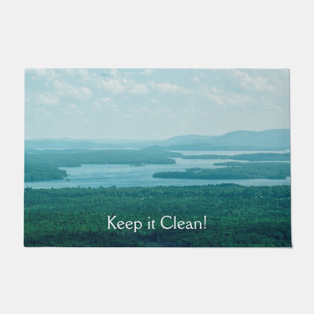 Lake and Mountain View Doormat (Front)