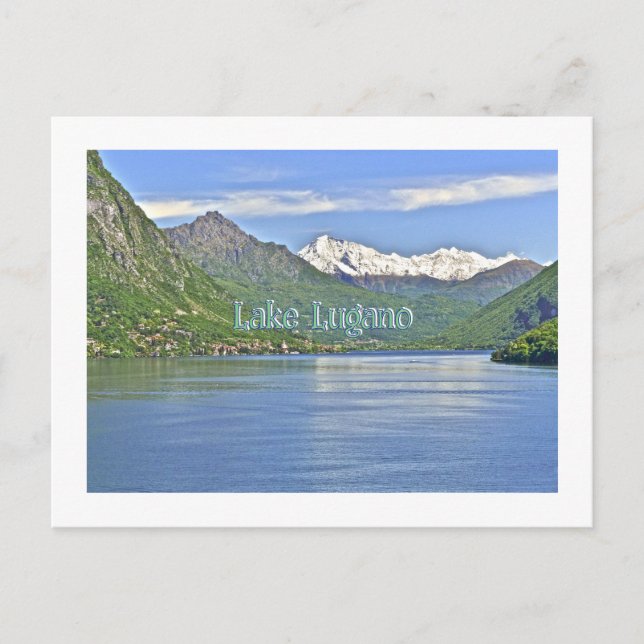 LAKE AND SNOW-CAPPED MOUNTAIN/SWITZERLAND POSTCARD (Front)