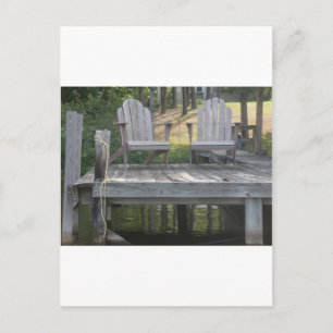 Lake Anna dock chairs Postcard