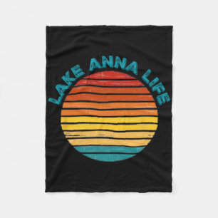 Lake Anna Life Virginia Fun Boating Fishing Skiing Fleece Blanket