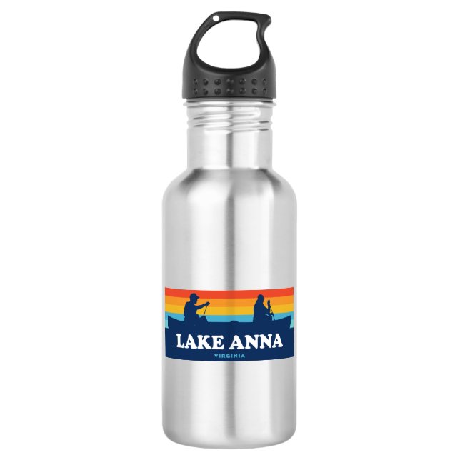 Lake Anna Virginia Canoe 532 Ml Water Bottle (Front)