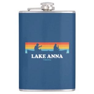 Lake Anna Virginia Canoe Hip Flask