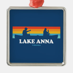 Lake Anna Virginia Canoe Metal Ornament