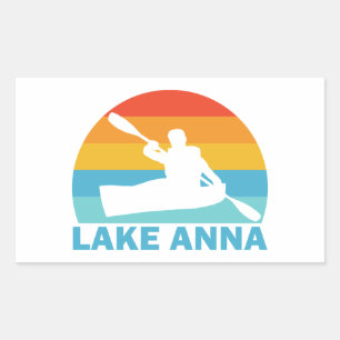 Lake Anna Virginia Kayak Rectangular Sticker