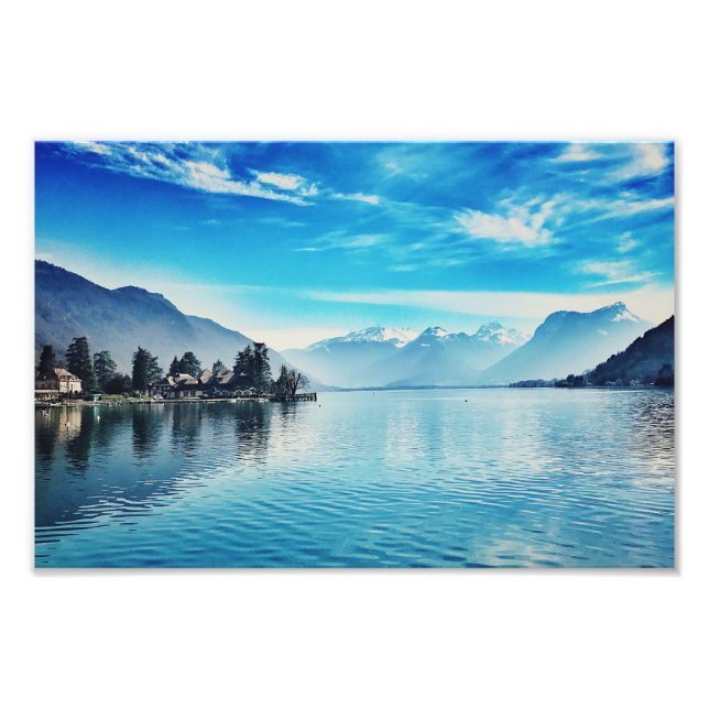 Lake Annecy - Baie de Talloires Print (Front)
