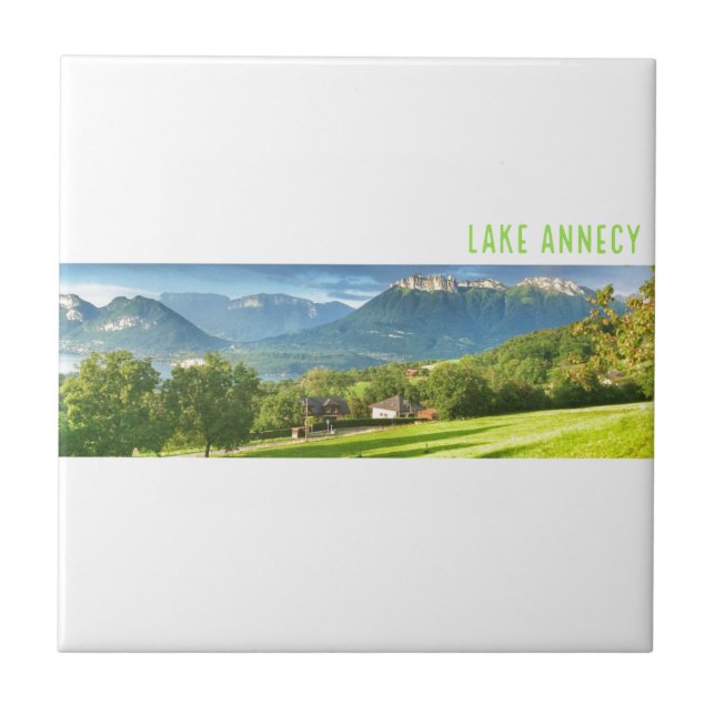 Lake Annecy Ceramic Tile (Front)
