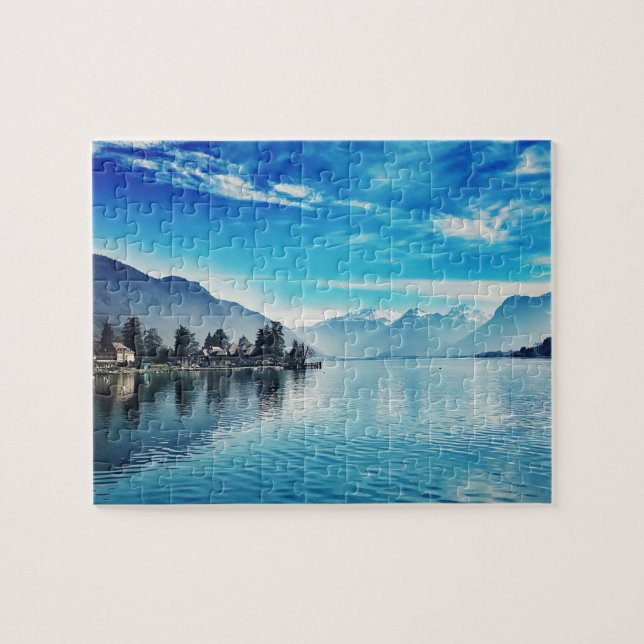 Lake Annecy, Talloires - Haute-Savoie Jigsaw Puzzle (Horizontal)