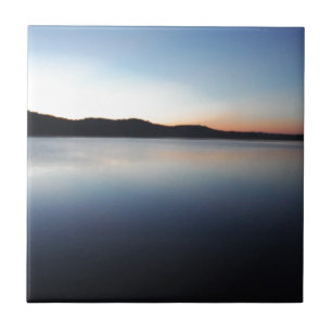 Lake Arrowhead sunset Tile
