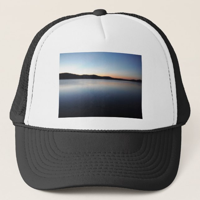 Lake Arrowhead sunset Trucker Hat (Front)
