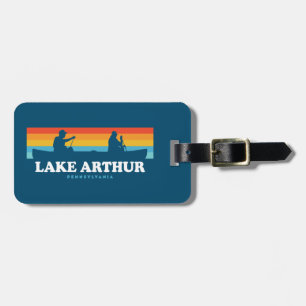 Lake Arthur Pennsylvania Canoe Luggage Tag