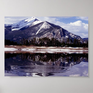 Lake at Rocky Mountains Colorado Poster
