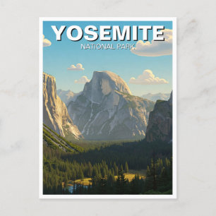 Lake at Yosemite National Park Half Dome Postcard