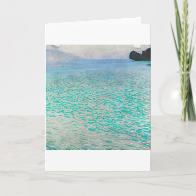 Lake Atter, Gustav Klimt Card (Front)