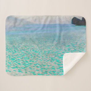 Lake Atter, Gustav Klimt Sherpa Blanket
