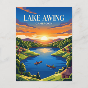 Lake Awing Cameroon Postcard