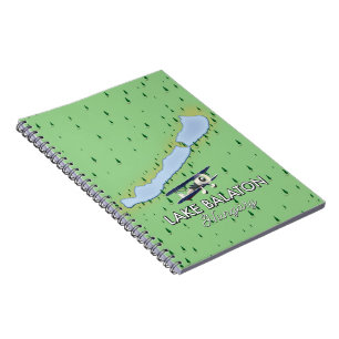 Lake Balaton Hungary map Notebook