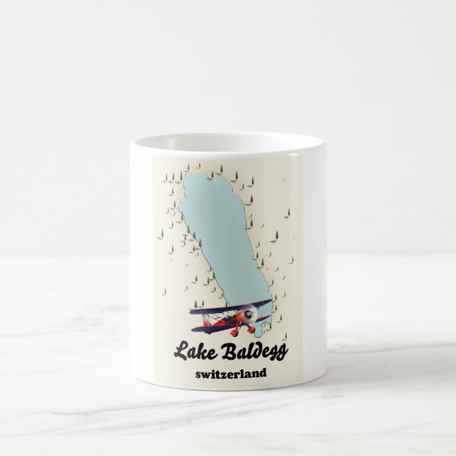 lake Baldegg switzerland map Coffee Mug (Center)