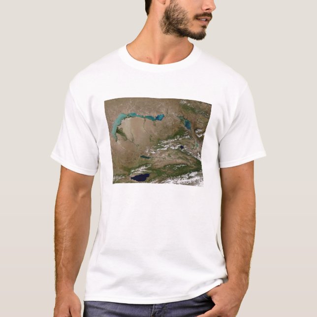 Lake Balkhash in eastern Kazakhstan T-Shirt (Front)