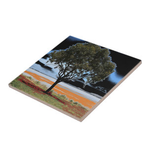 Lake Beeac Solo Tree Ceramic Tile