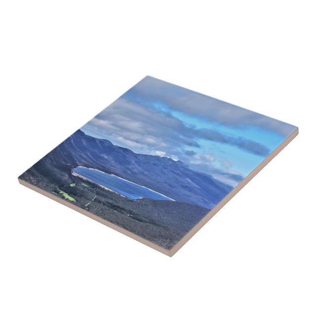 Lake Bellfield from Boroka Lookout Ceramic Tile (Side)