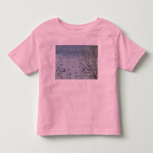 Lake Birds Toddlers Ringer T-Shirt