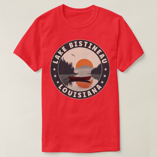 Lake Bistineau Louisiana Sunset TShirt (Design Front)
