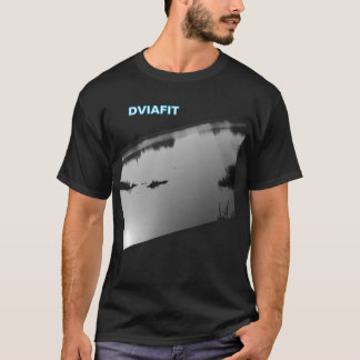 Lake black and white T-shirt