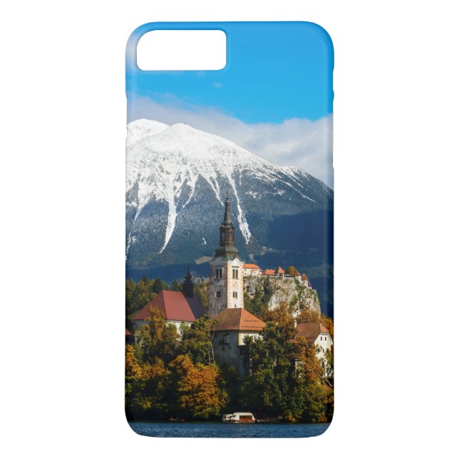 Lake Bled landscape in autumn Case-Mate iPhone Case (Back)