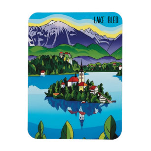 Lake Bled Slovenia Magnet