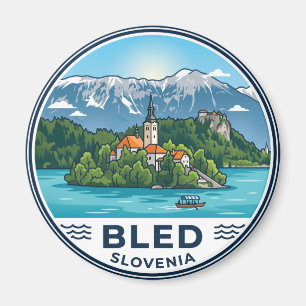 Lake Bled Slovenia Magnet