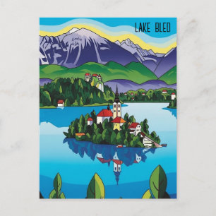 Lake Bled Slovenia Postcard