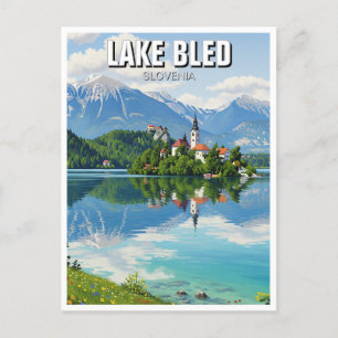 Lake Bled Slovenia Postcard