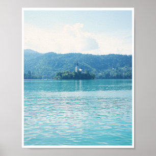 Lake Bled Slovenia Scenic Landscape Photography Poster