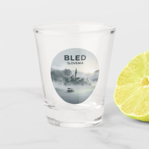 Lake Bled Slovenia Shot Glass
