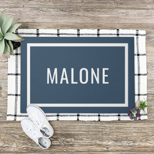 Lake Blue Personalised Family Name Doormat