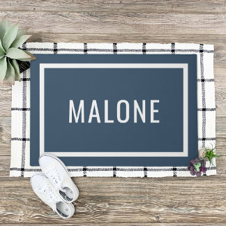 Lake Blue Personalised Family Name Doormat