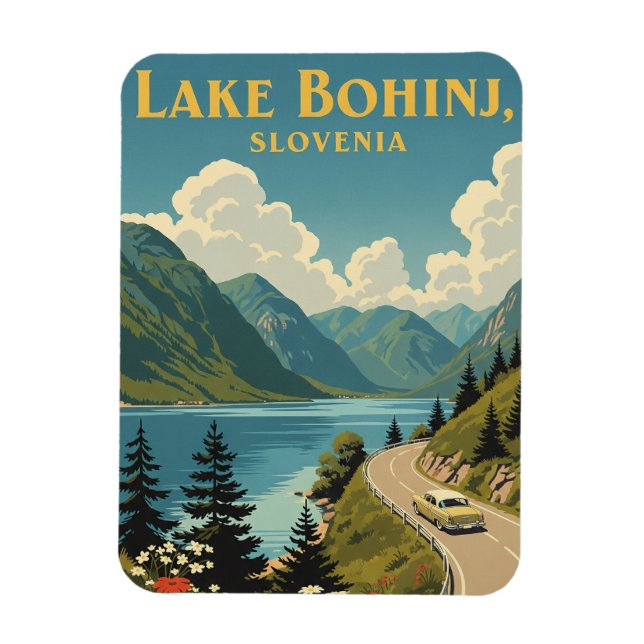 Lake Bohinj Slovenia Magnet (Vertical)
