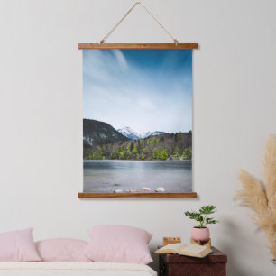 Lake Bohinj with Alps in Slovenia Hanging Tapestry