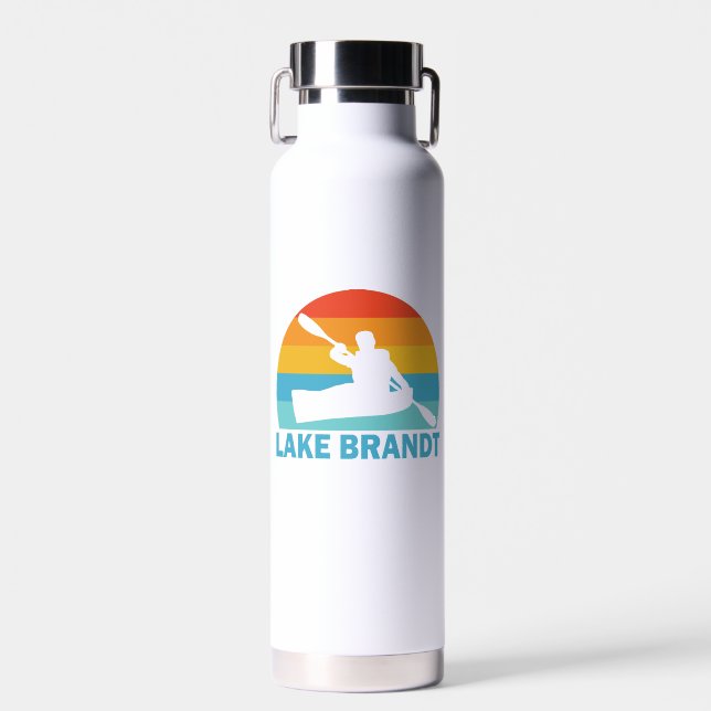 Lake Brandt North Carolina Kayak Water Bottle (Front)