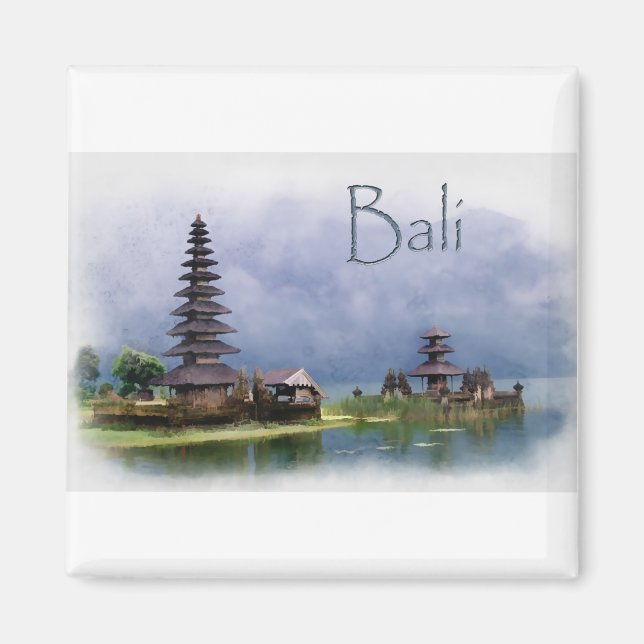 Lake Bratanan Bali Indonesia Magnet (Front)