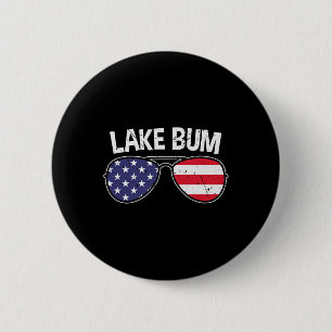 Lake Bum Lake Life Boating Fishing Camping Campfir 6 Cm Round Badge