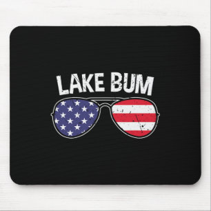Lake Bum Lake Life Boating Fishing Camping Campfir Mouse Pad
