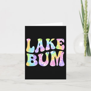 Lake Bum Summer Fishing Boating Sailing Boat Women Card