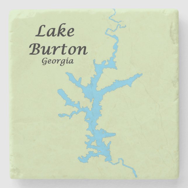Lake Burton, Georgia, Map Coasters (Front)