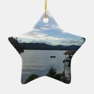Lake Burton View Ceramic Tree Decoration