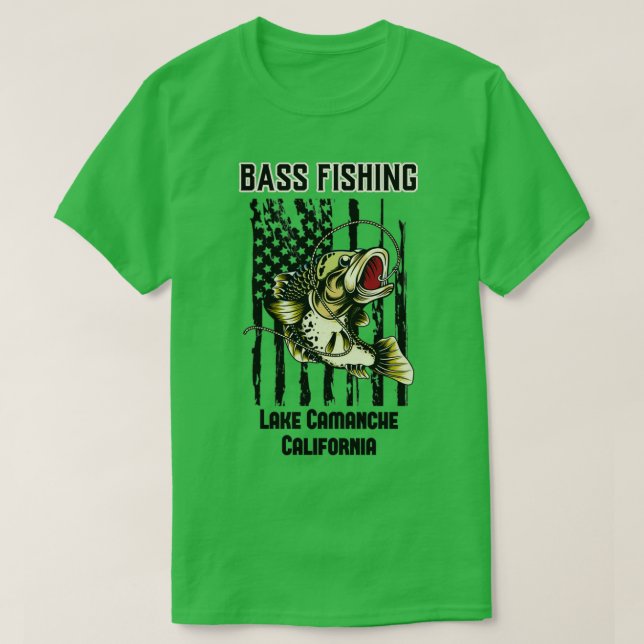 Lake Camanche California T-Shirt (Design Front)